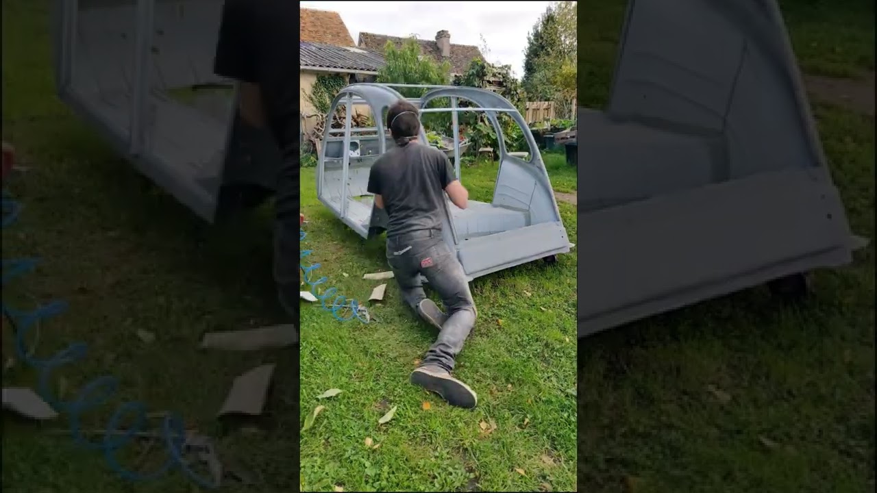 Apprêt Garnissant, Ponçage et Peinture 2CV
