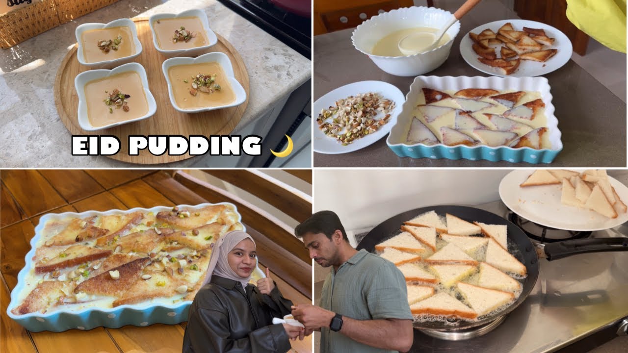 ഇക്കാന്റെ വീട്ടിലെ EID SPECIAL 🔥ചിലവ്  കുറക്കാം ❌ No Chinagrass | Bread Malai | Egg Caramel pudding