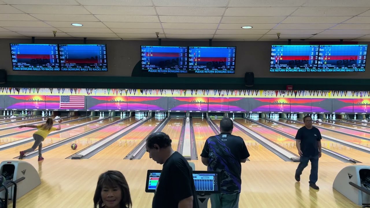 11/12/25 Wednesday Night Bowling League Ed’s Team 1st game