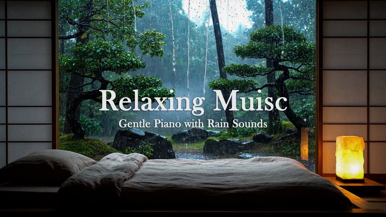 Relax Station | Gentle Piano with Rain Sounds for Deep Sleep