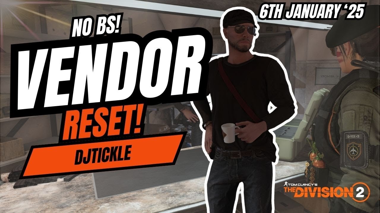 No BS Vendor Reset! 6th January 2026! #TheDivision2