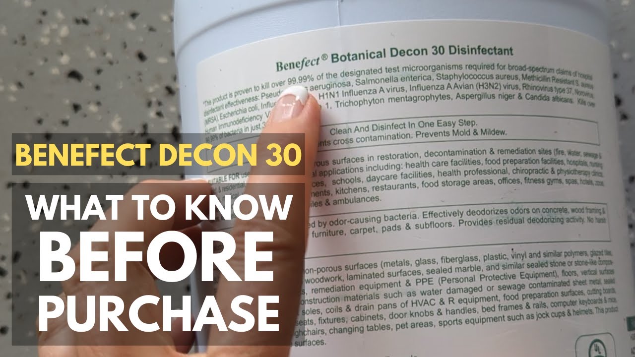 Treating MOLD has never been EASIER! Benefect Decon 30 To the rescue!