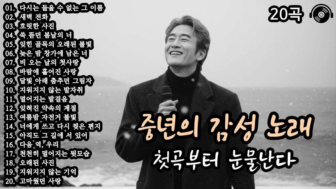 첫 곡부터 눈물… 🎵 지친 마음을 달래주는 위로 노래 20곡 플레이리스트 #위로노래 #감성플레이리스트 #중년감성