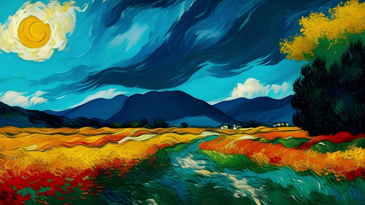 Vincent Van Gogh Style | AI Art | No Music | Screensaver For TV