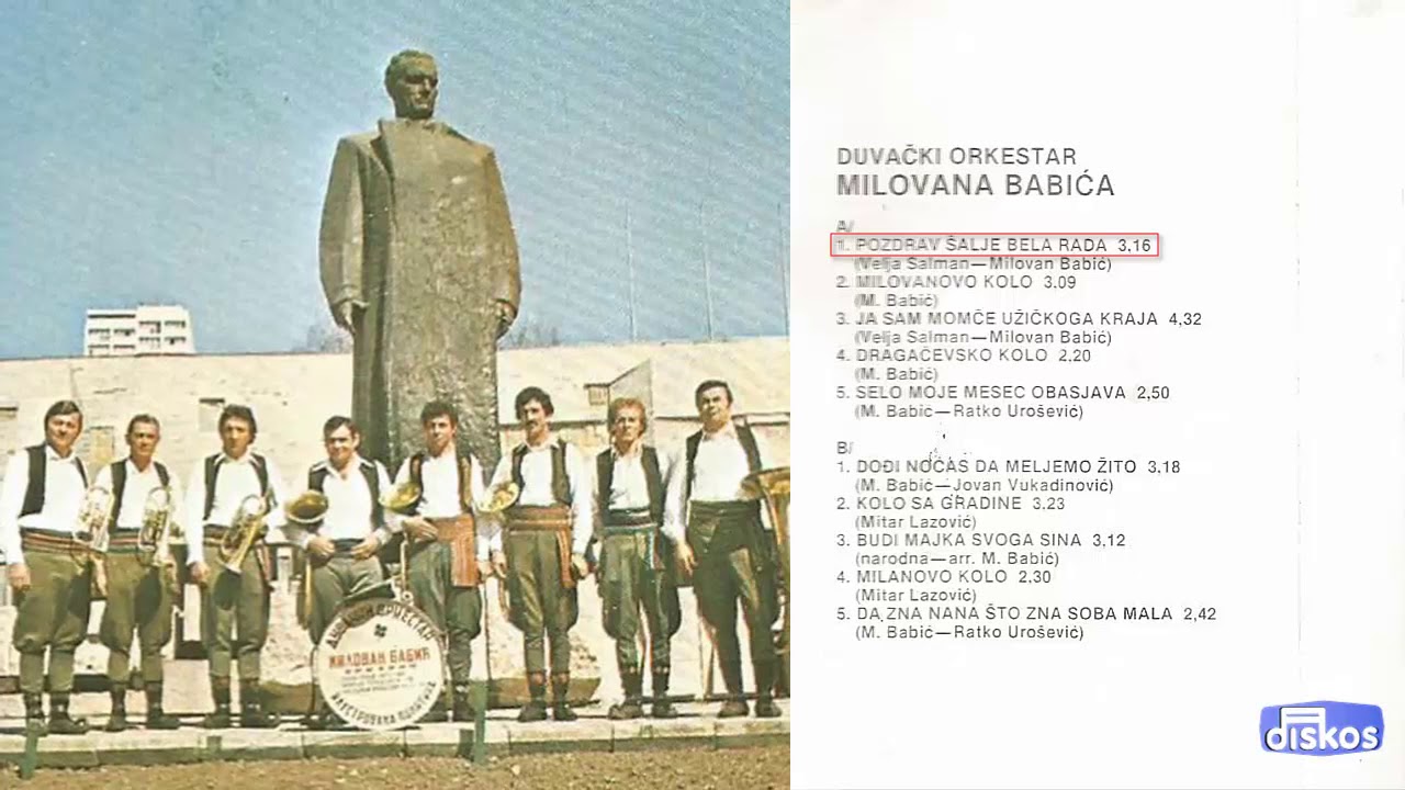 Duvacki Orkestar Milovana Babica - Pozdrav salje bela Rada - (Audio 1982)