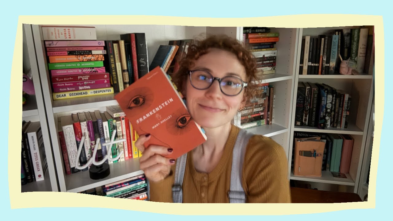 awkward woman reads Frankenstein for the first time | a reading vlog!