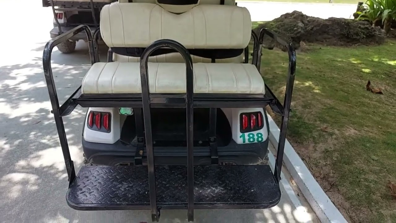 HONEST review of this rear seat safety grab bar for golf carts