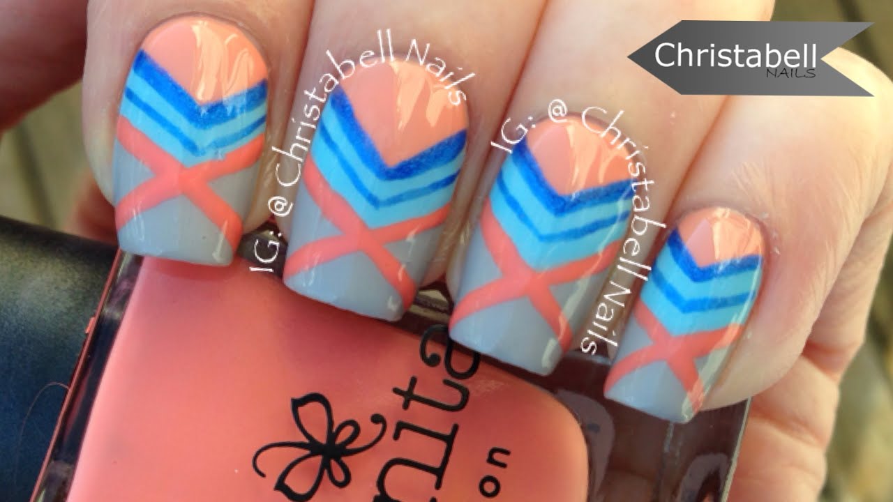 ChristabellNails Chevron Nail Art Tutorial (contest portion closed)
