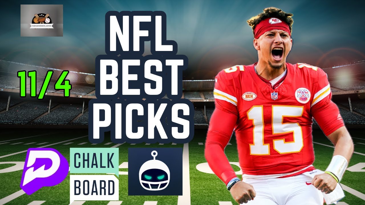 PRIZEPICKS BETR CHALKBOARD NFL MONDAY 11/4 BEST PLAYER PROPS FREE PICKS -  CHIEFS VS BUCS