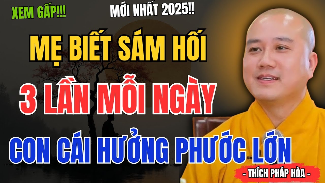 Lời Phật Dạy: Mẹ Chỉ Cần Sám Hối 3 Lần Mỗi Ngày – Con Cái Hưởng Phước Suốt Đời | Thích Pháp Hòa