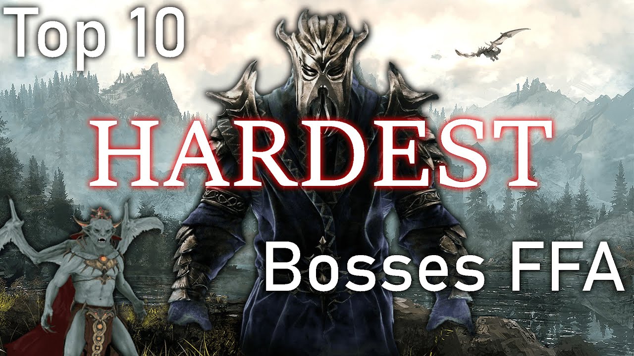 Top 10 Hardest Enemies In Skyrim Free For All | Skyrim NPC Wars