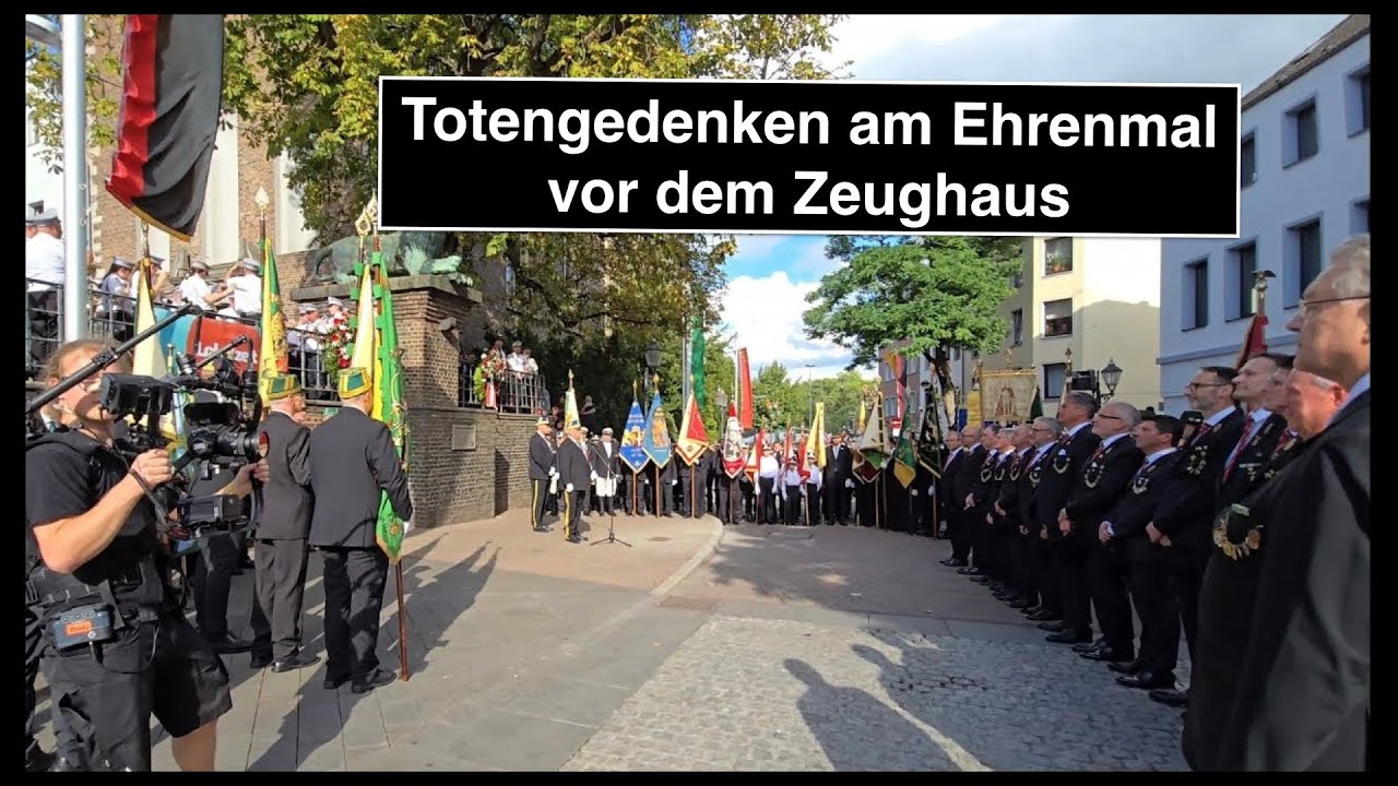 Neusser Bürger Schützenfest 2025 - Totengedenken am Ehrenmal vor dem Zeughaus / 30. August 2025 (4K)