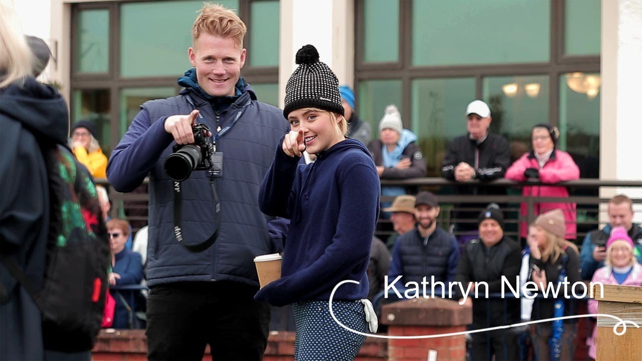 Kathryn Newton at the golf