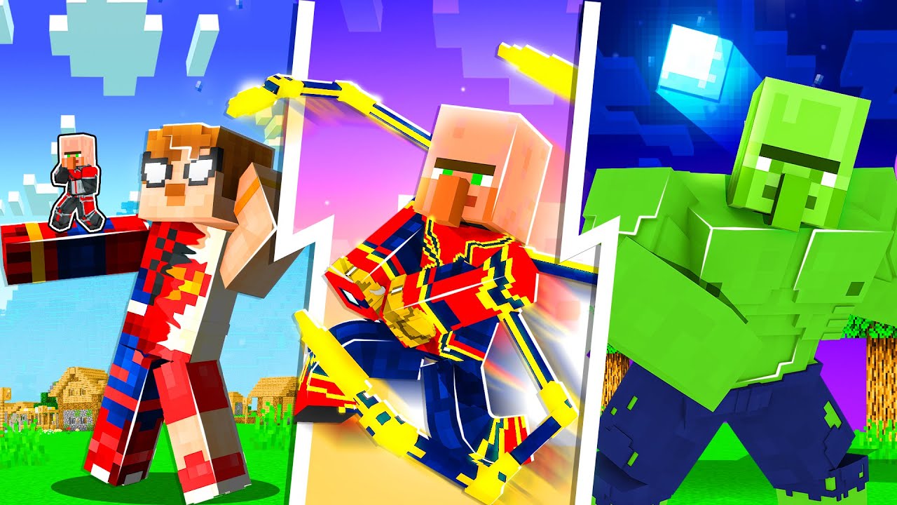 Minecraft mini CRAZYCRAFT - SÜPER köylüler