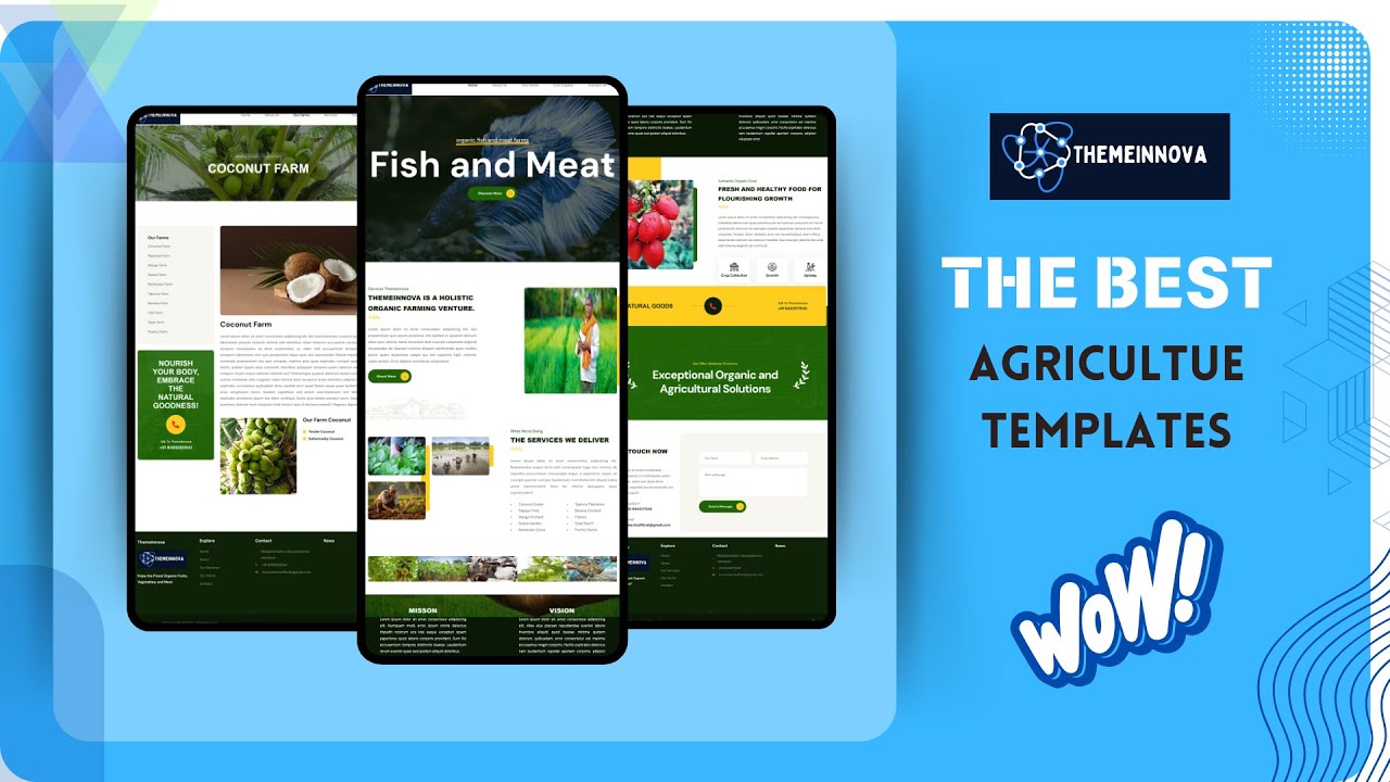 Best Agriculture Website Template for Farmers & Agribusiness | HTML CSS Business Website