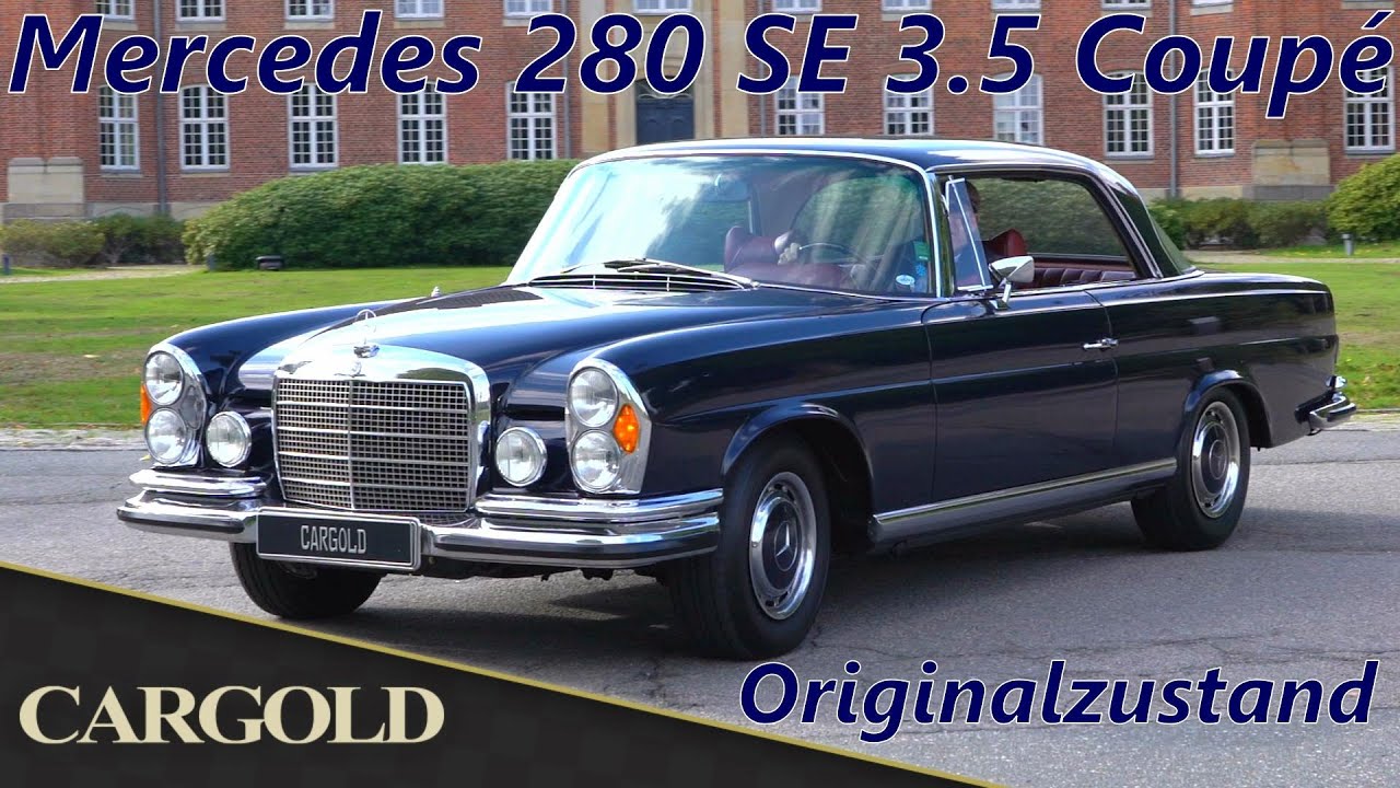 Mercedes 280 SE 3.5 Coupé, 1970, Original 904 Dunkelblau! Sensationeller Originalzustand