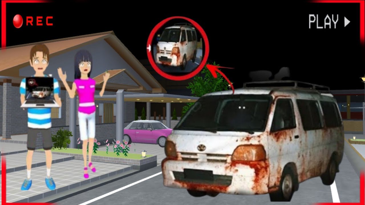 Yuta mio panicked CCTV Merekam  mobil VAN MBG BERHANTU Di  Depan Rumah😭🤬||sakura school simulator 