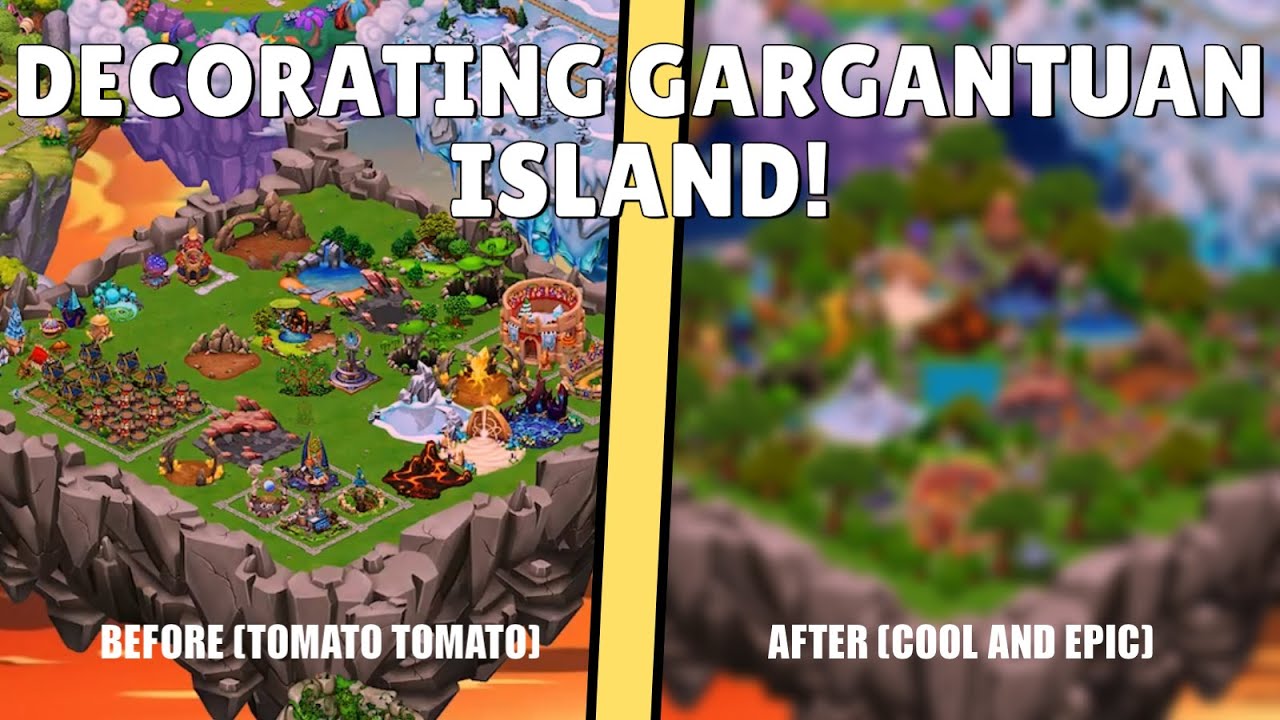 Decorating my Gargantuan Island except elgato ruined half my footage || DragonVale Island Decorating