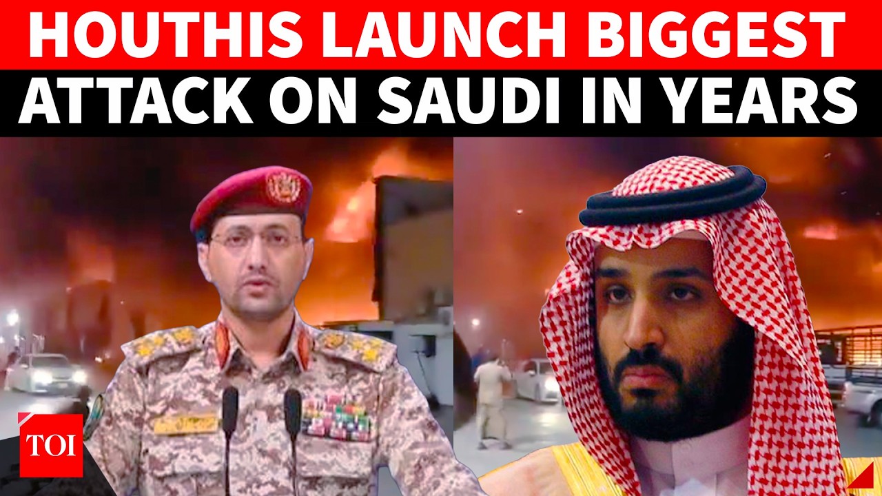ON CAM: Houthis Launch Biggest Attack On Saudi Years; Huge Fire, Nearly A Dozens Casualties Reported