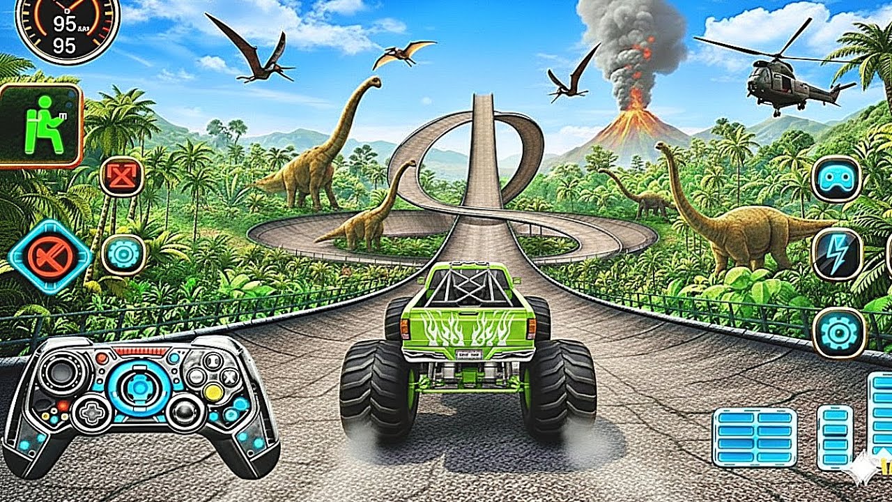Monster Truck Mega Ramp Ultimate Racing 🚛 | Extreme GT Speed & Deadly Impossible Challenge 