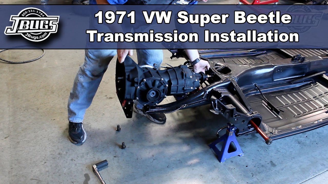 JBugs - 1971 VW Super Beetle - Transmission Installation