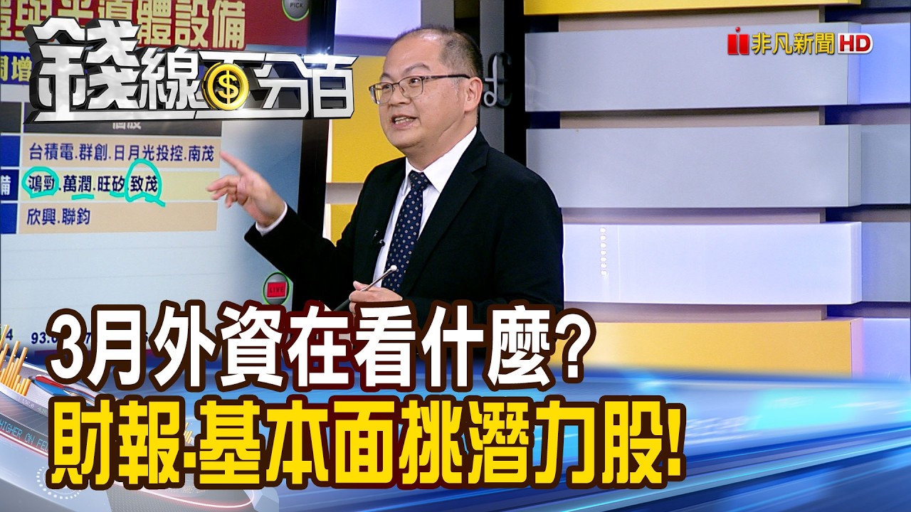 《3月外資在看什麼? 財報.基本面挑潛力股!》【錢線百分百】20260303-7│非凡財經新聞│