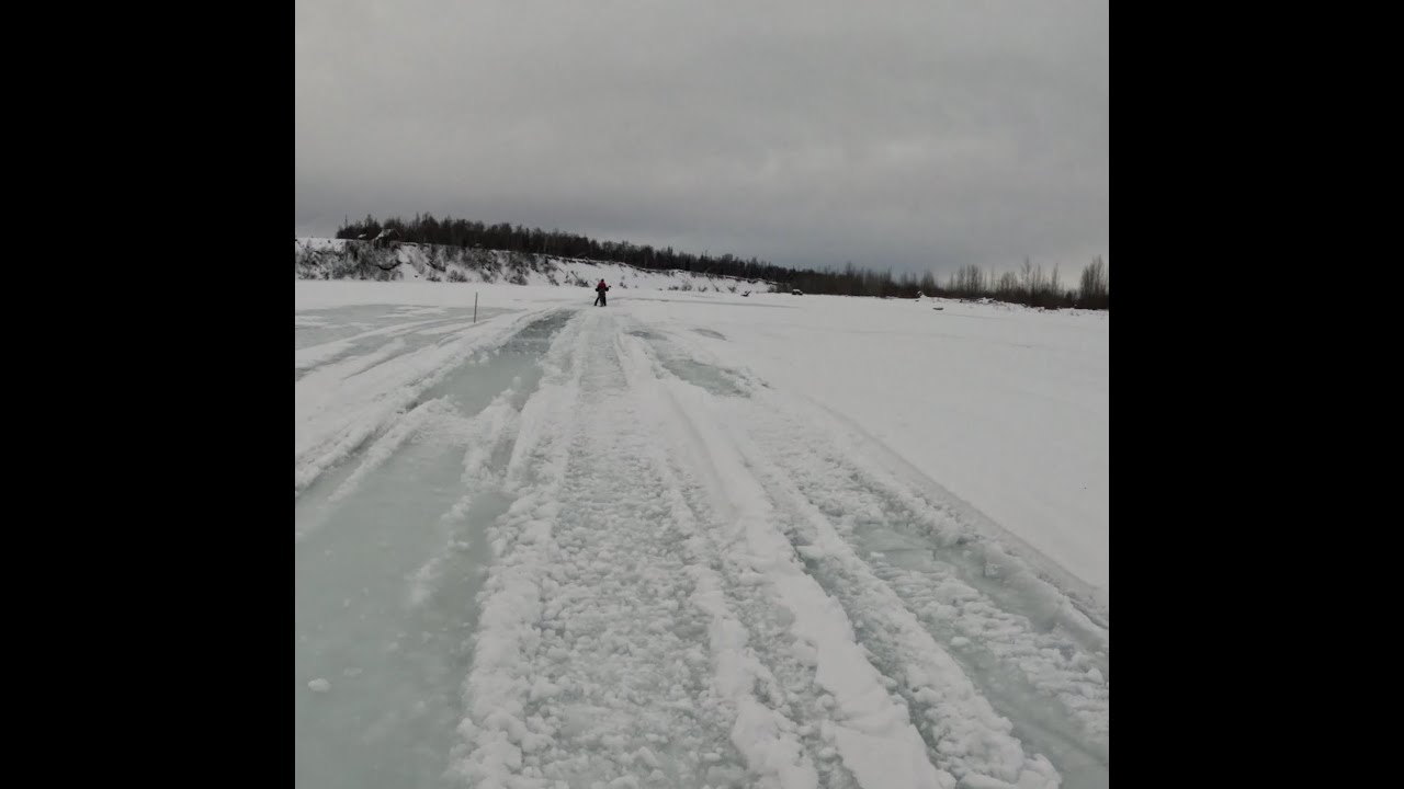 Traveling 70 miles along ice shelves to a remote lodge in Alaska (January 17, 2026)