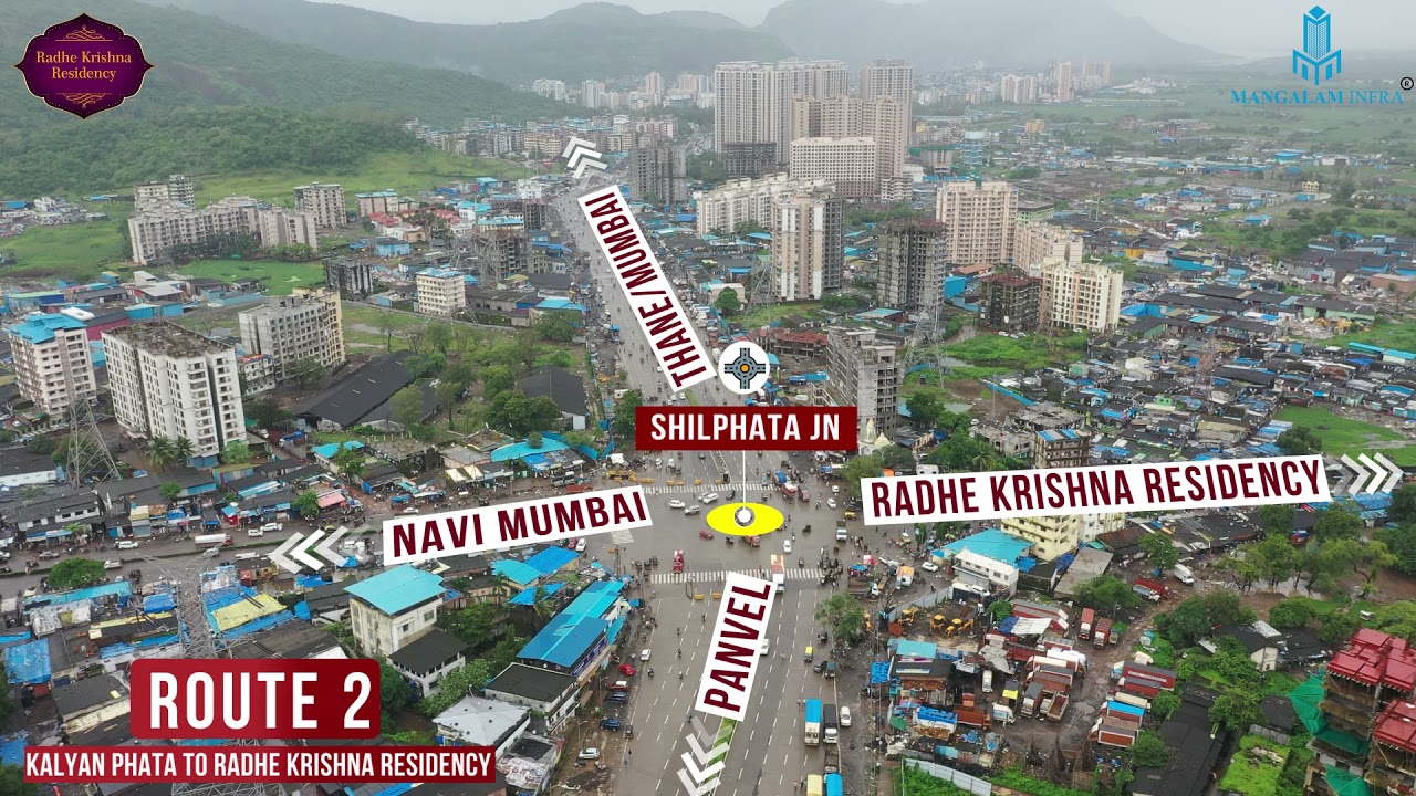 Connectivity Video | Drone Shoot | Radhe Krishna Residency | Diva - Shilphata