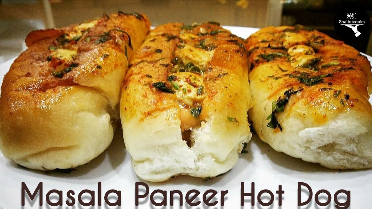 MASALA PANEER HOT DOG RECIPE/PANEER HOT DOG/HOT DOG/VEG HOT DOG