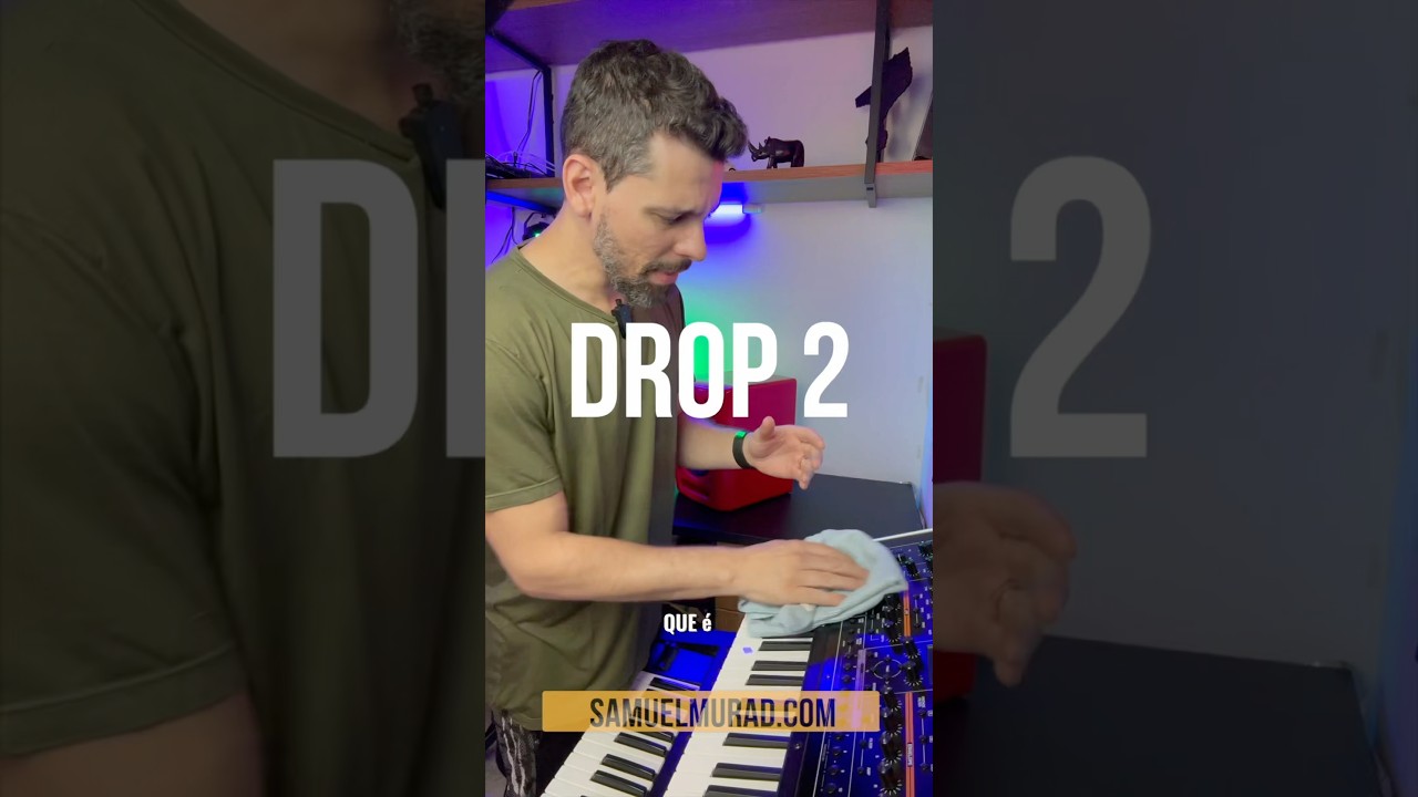 Use o #DROP2 em qualquer m&uacute;sica dessa forma aqui #jazzpiano #rearmoniza&ccedil;&atilde;o