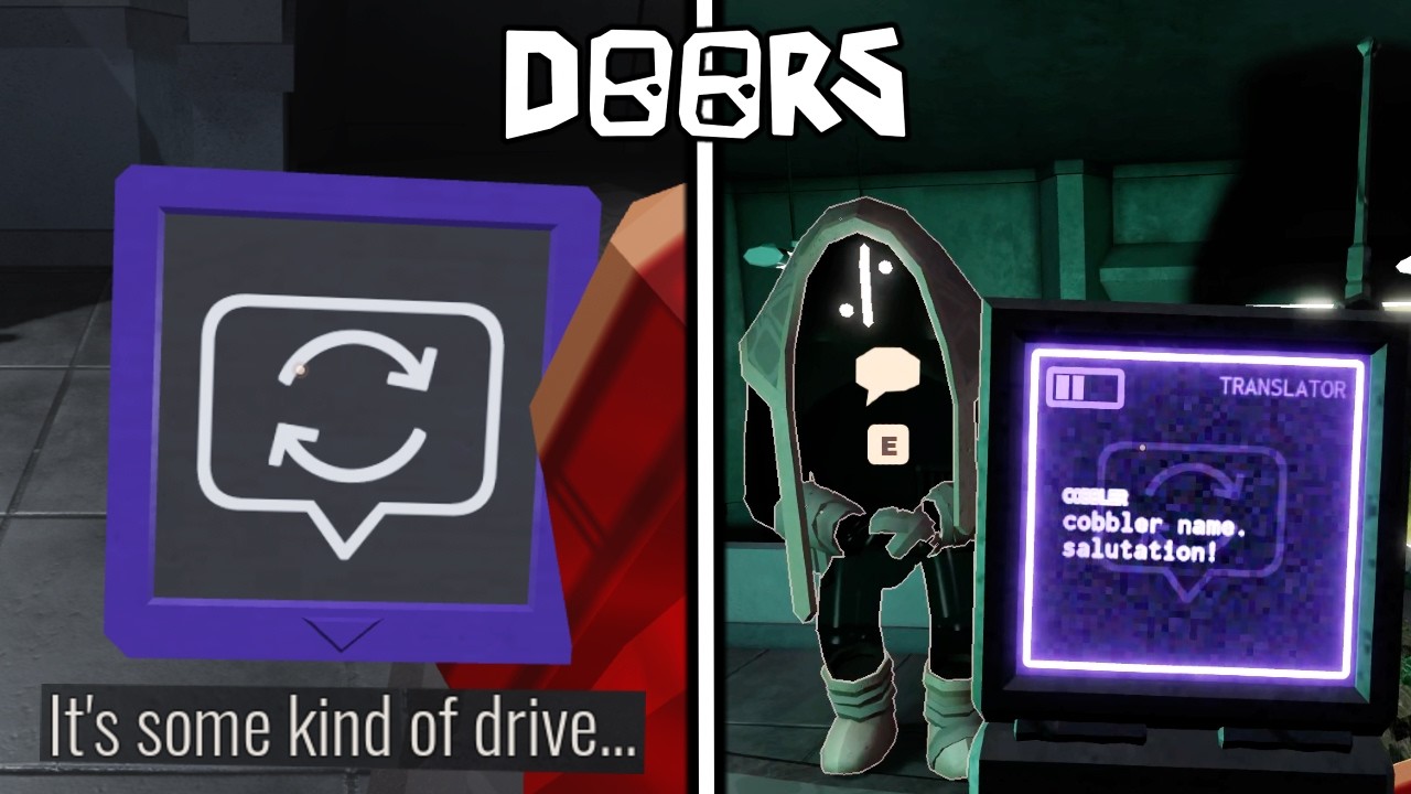 DOORS - Translating What Cobbler Is Saying (PLUG & PLAY Badge) | Roblox
