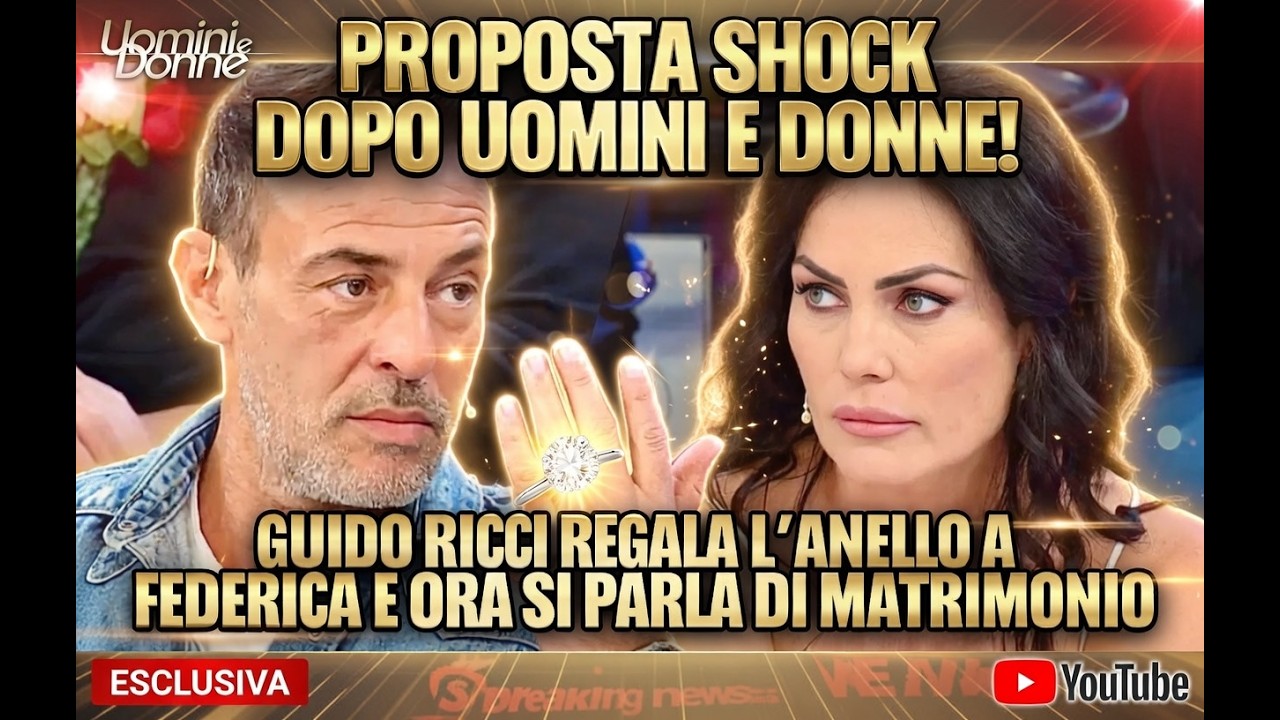 DAL TRONO OVER ALL’ALTARE! GUIDO E FEDERICA ANNUNCIANO IL GRANDE PASSO