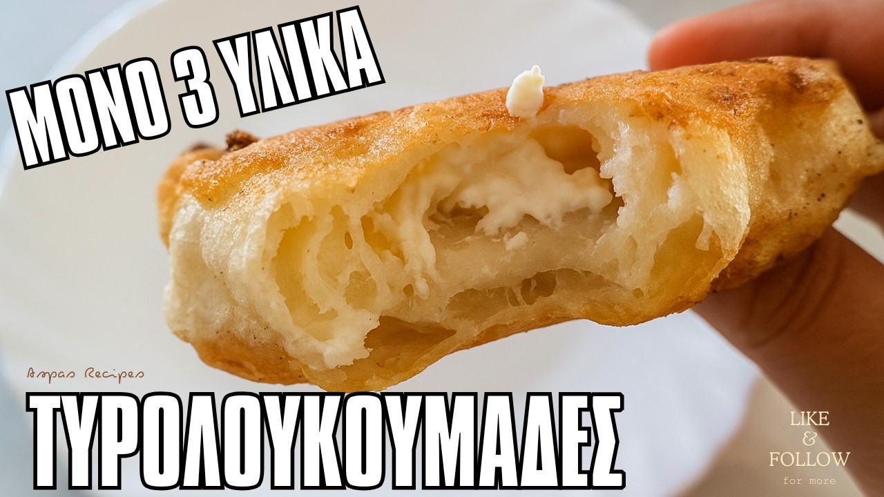 Τυρολουκουμάδες με 3 Υλικά – Πανεύκολη & Πεντανόστιμη Συνταγή! (ΛΟΥΚΟΥΜΑΔΕΣ ΜΕ ΦΕΤΑ)