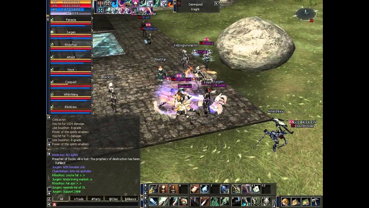 Lineage 2 (Franz, eu off) Adventurer PVP Movie 