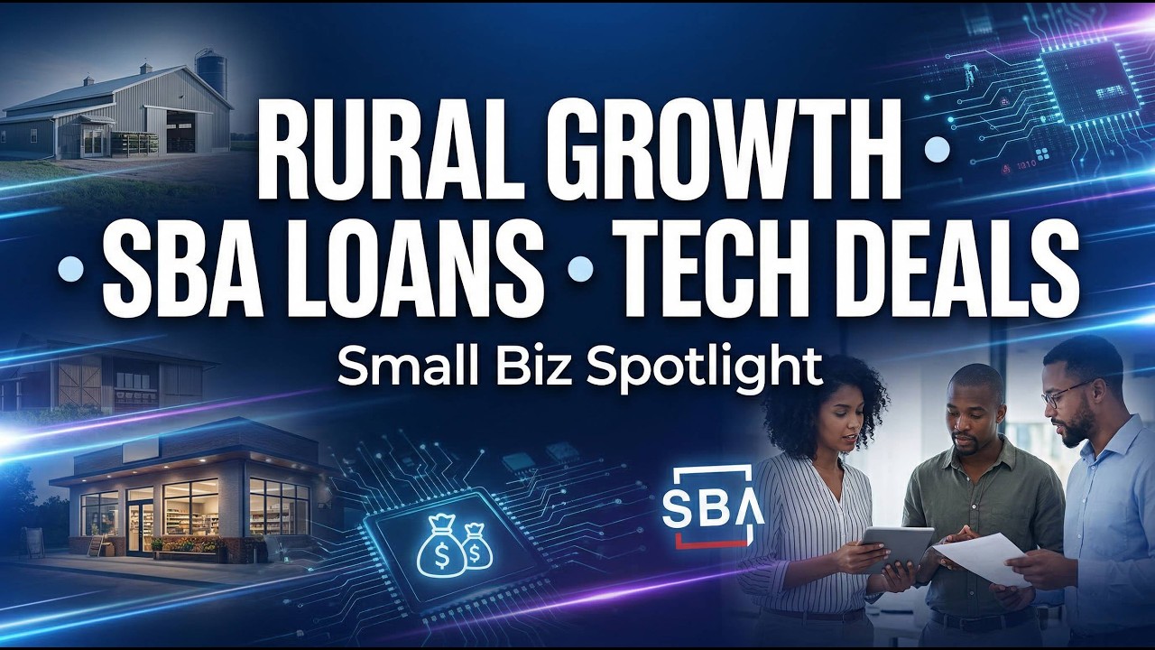 Small Biz Spotlight: Rural Growth, Workforce Shifts, SBA Loans, and Smart Tech Deals