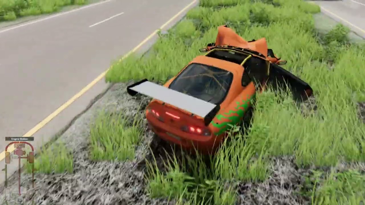Most Dangerous Car Jumps #8 ll VirtualDriv3r ll BeamNG
