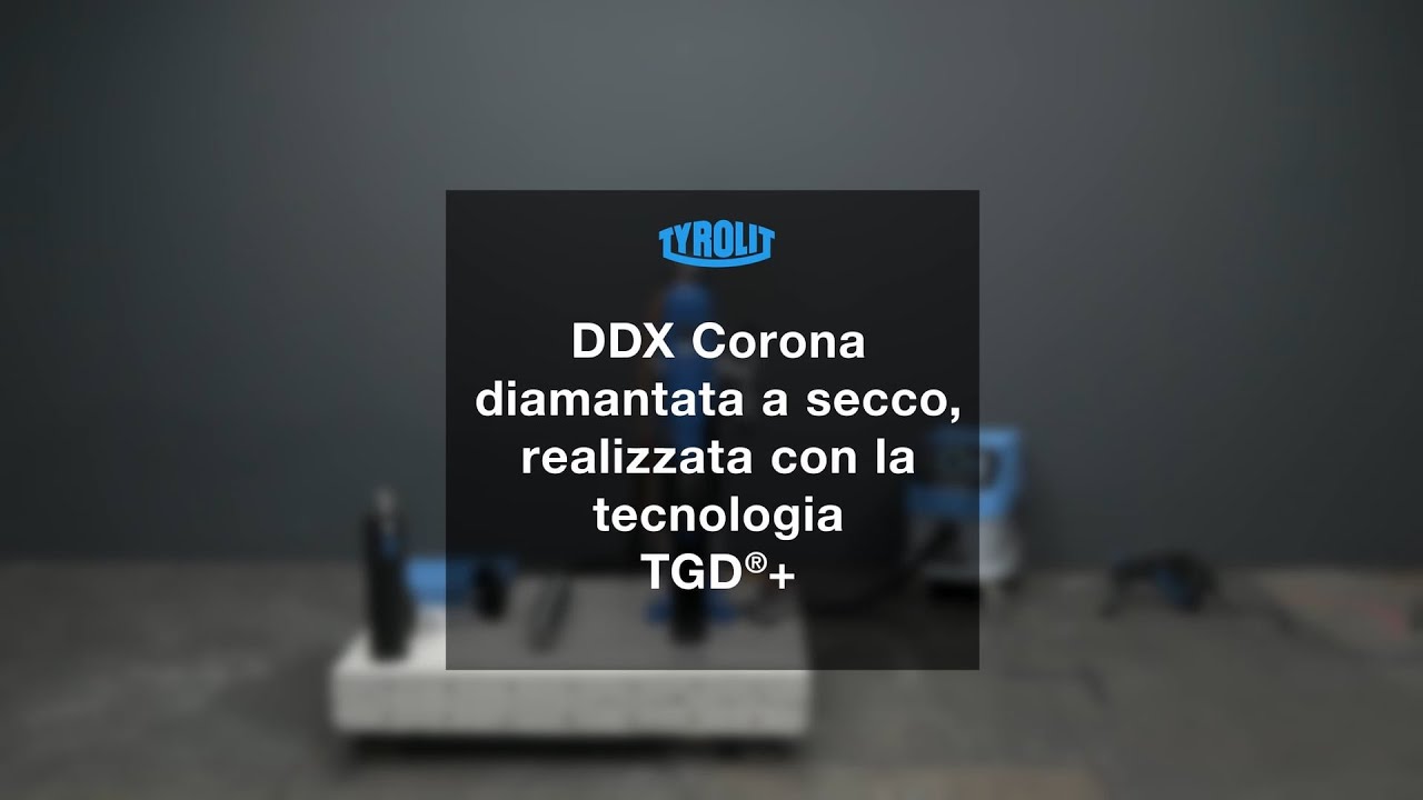 DDX Corona diamantata a secco, realizzata con la tecnologia TGD®+