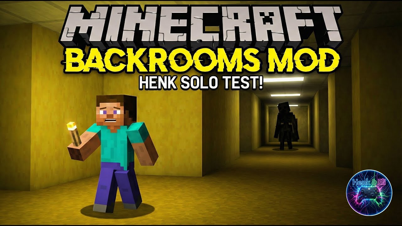 Henk allein im HORROR-LABYRINTH! 🚪👀 (Backrooms Mod Test) 