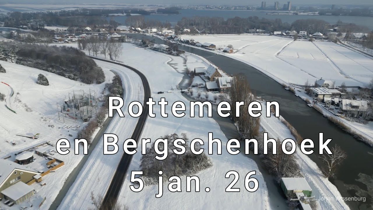 Sneeuw bij Rottemeren en Bergschenhoek