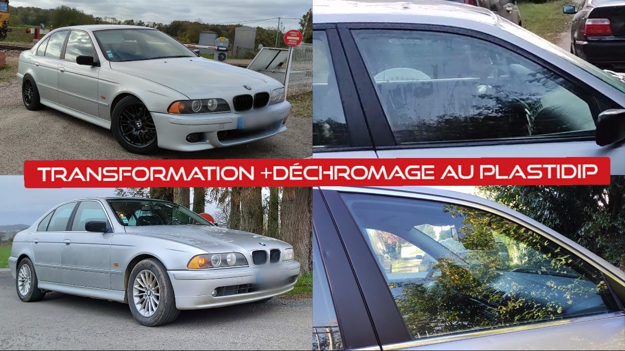 TUTO DÉCHROMAGE AU PLASTIDIP + TRANSFORMATION E39