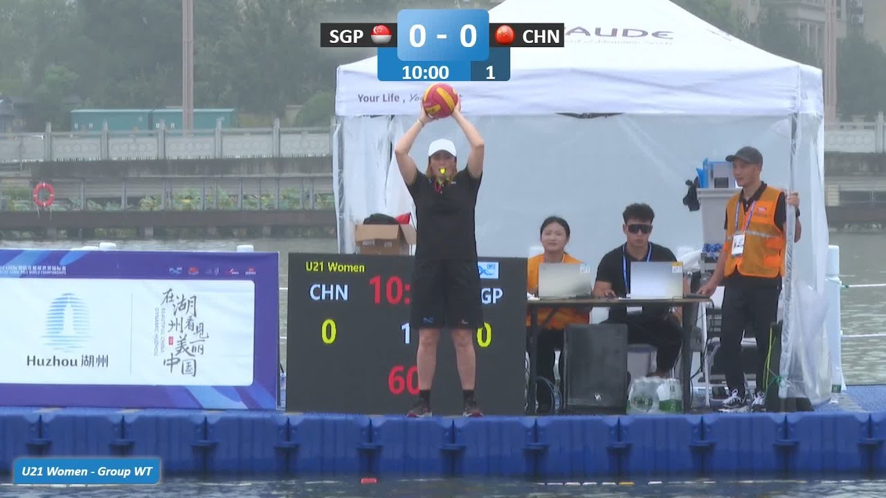 Singapore vs China U21 Women Group WT / 2024 ICF Canoe-Kayak Polo World Championships Deqing China