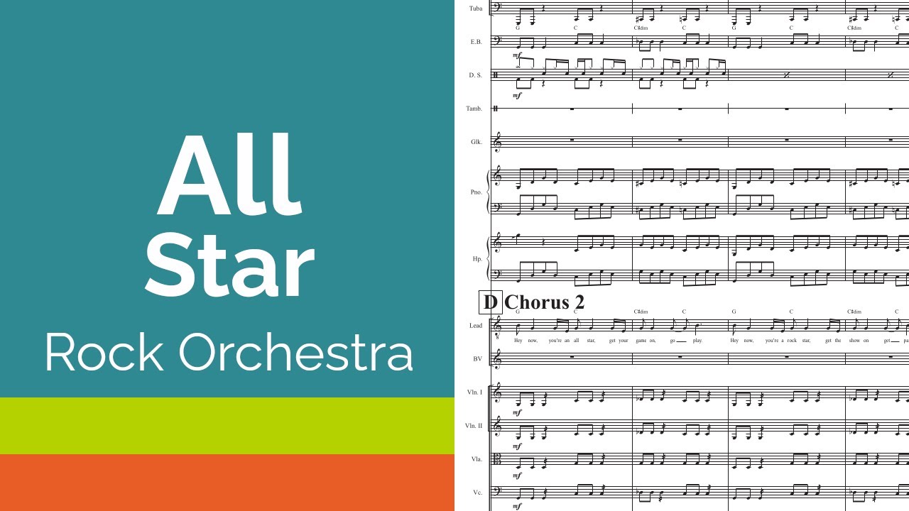 All Star for Rock Orchestra Score Video