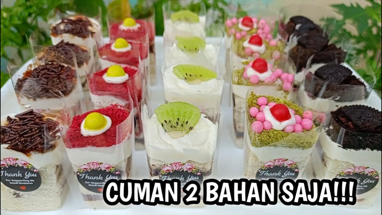 CUKUP 2 BAHAN SAJA JADI MINI CAKE VIRAL!!MINI CAKE VIRAL ROTI TAWAR RASANYA ENAK BANGET!!