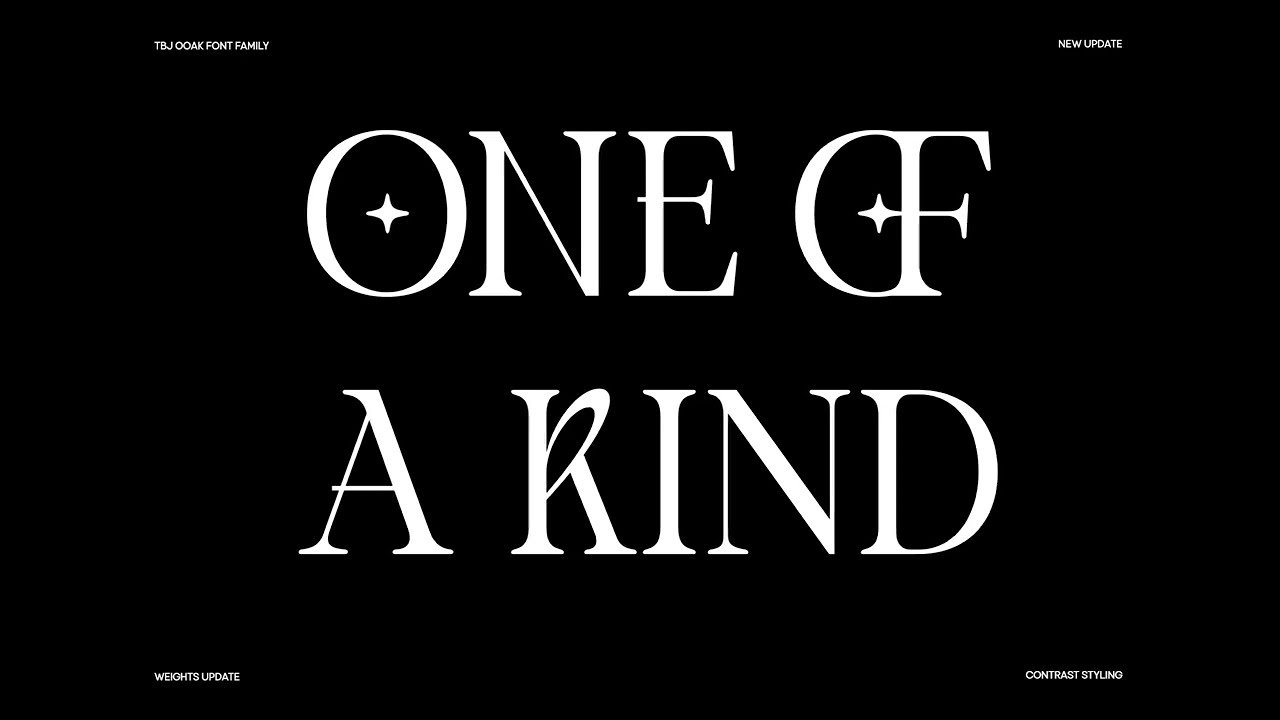 TBJ One Of A Kind Font Family