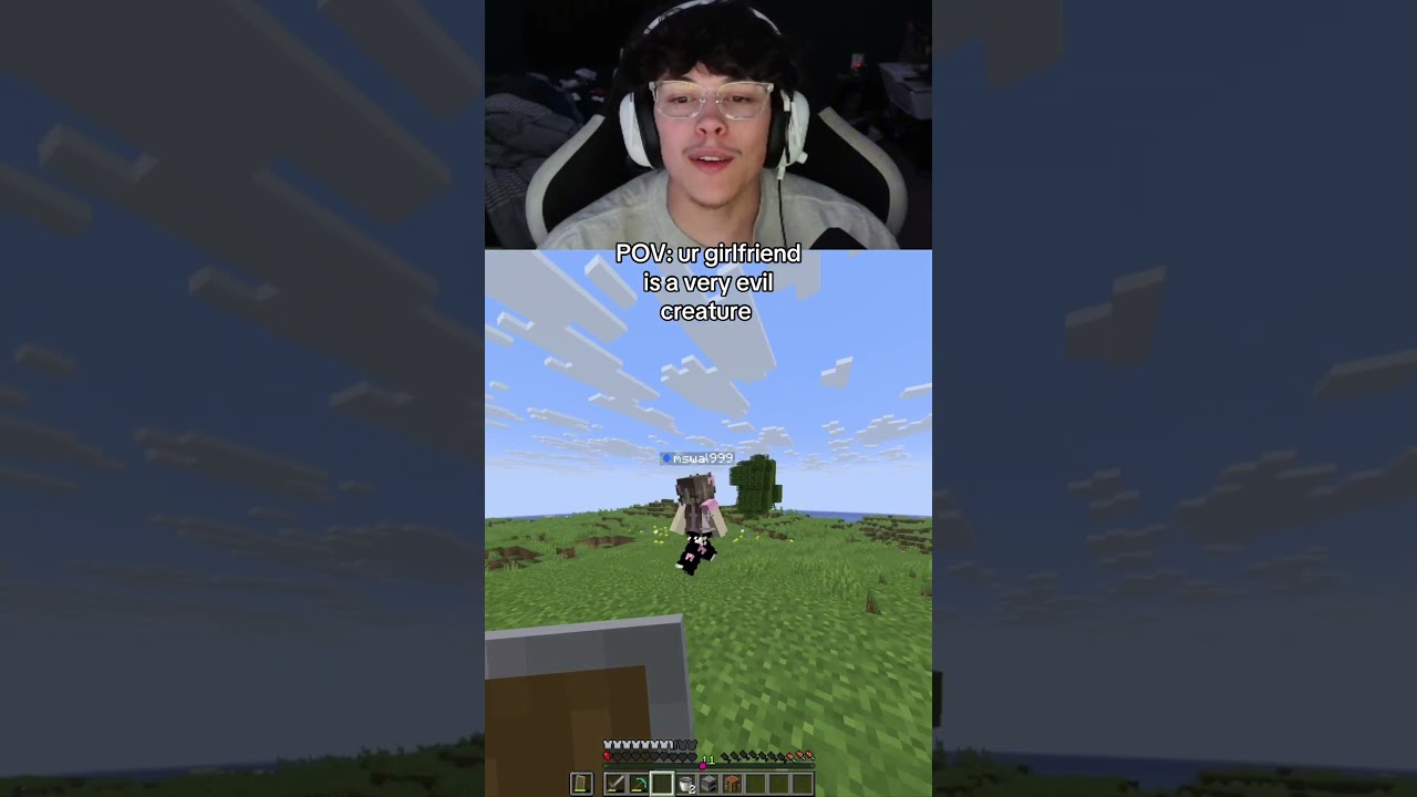 Иногда она такая злая! #minecraft #зло #существо #смешно #minecraftshorts #игры #пара #вирусное