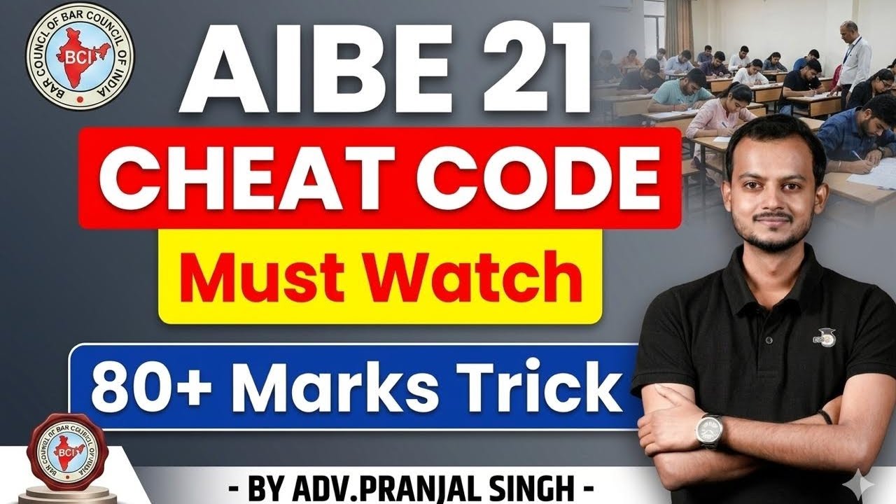 AIBE 21 Preparation Strategy 2026 | Score 80+ Marks Easily | Pranjal Singh