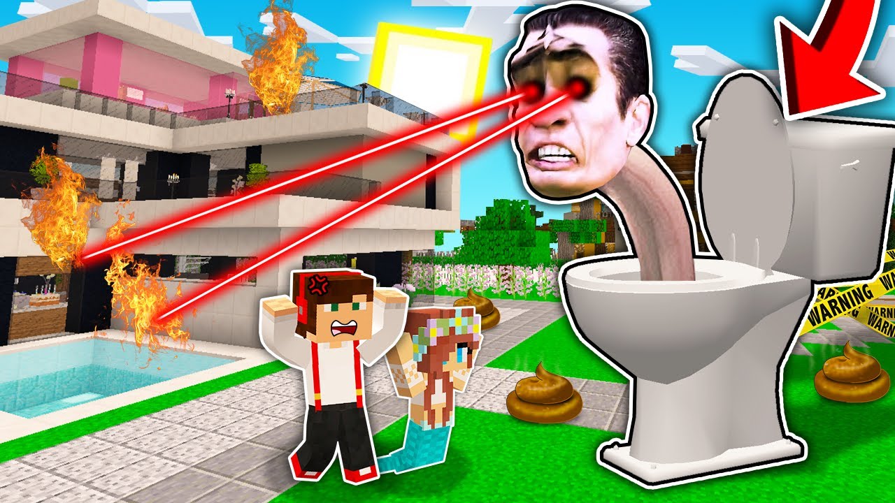 SKIBIDI TOILET TROLLUJE I DEWASTUJE NASZE MIASTO W MINECRAFT?! GPLAY & LUMI