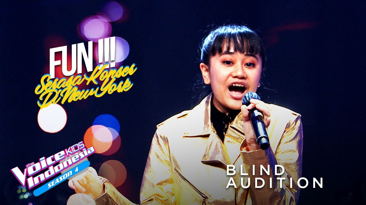 Nikita Mawarni - New York | Blind Auditions | The Voice Kids Indonesia Season 4 GTV 2021