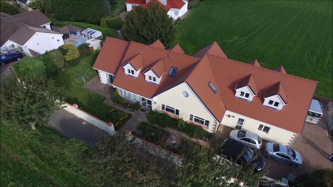 Moduloft conversion of a bungalow in Jersey by drone