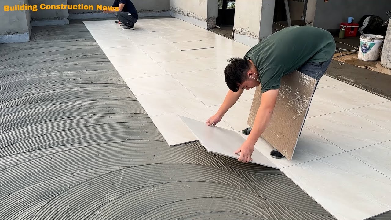 See How We Build And Install Ceramic Tiles For Outdoor Playgrounds Professionally And Quickly